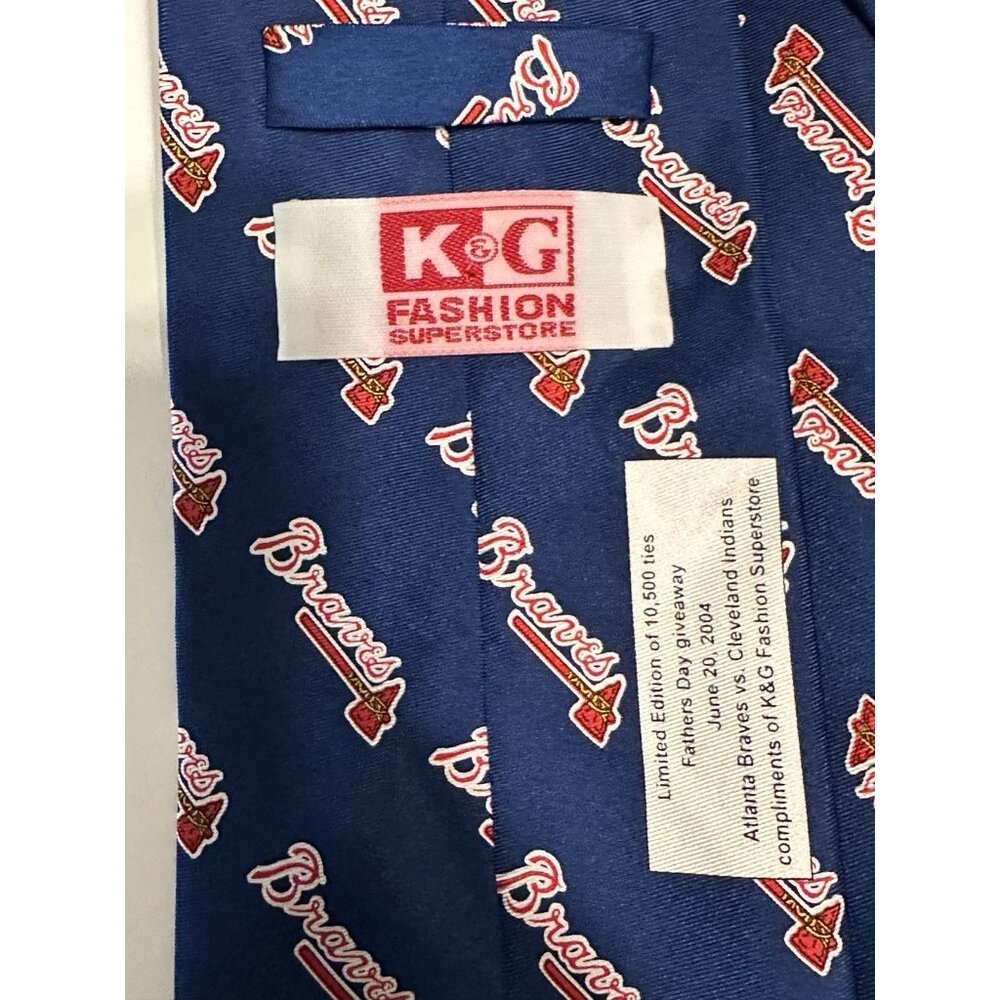 Atlanta Braves  Men's Silk Necktie MLB Baseball Limited  Giveaway Father's Day - Picture 4 of 6